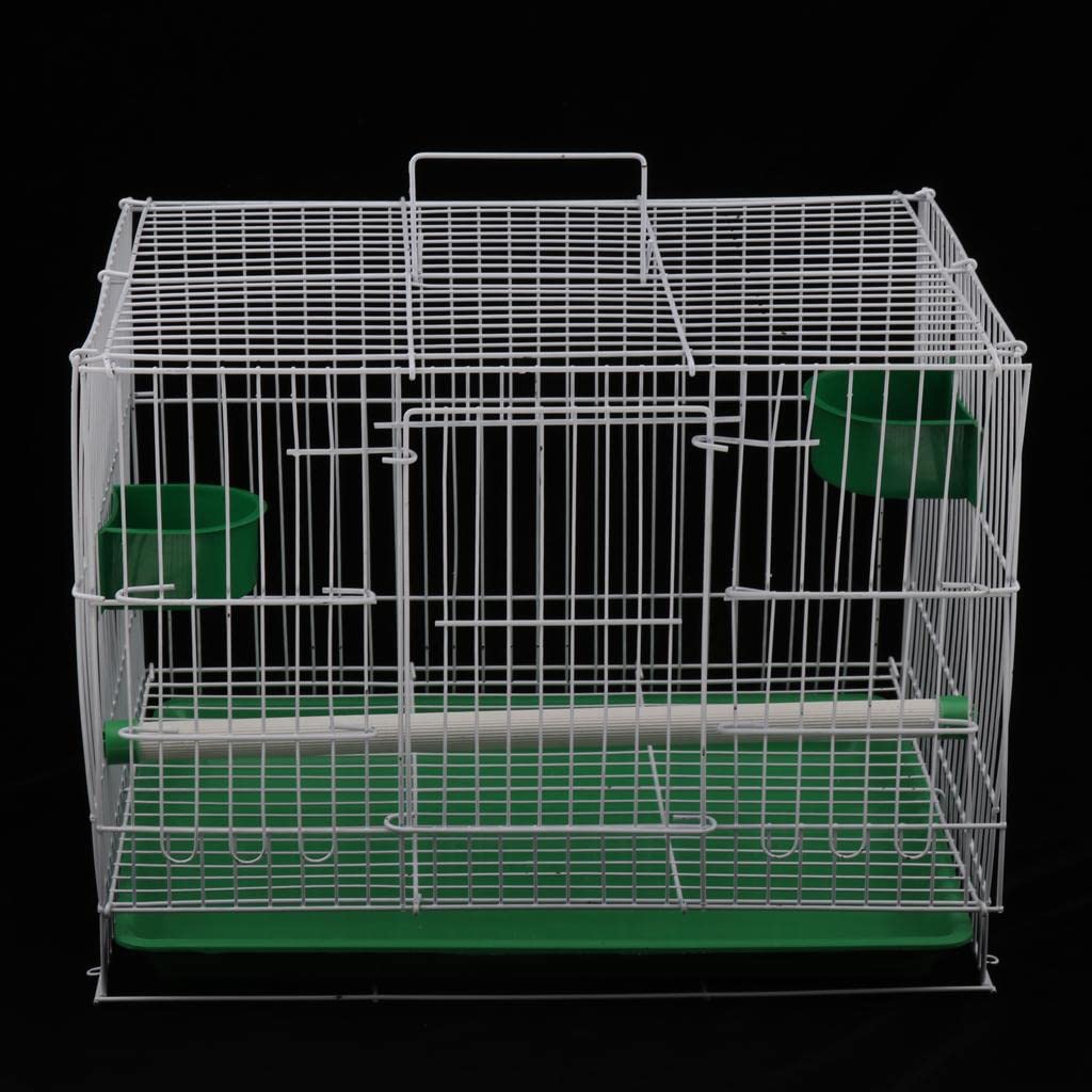 Großer Vogelkäfig aus Metall mit Tablett für Wellensittiche, Papageien, Kanarienvögel, Nymphens