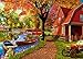 HUADADA Puzzle 1000 Pièces, Puzzle Classique 70x50cm Puzzle Adulte Puzzle Enfant Jouet Anti-Stress (Village d'automne)