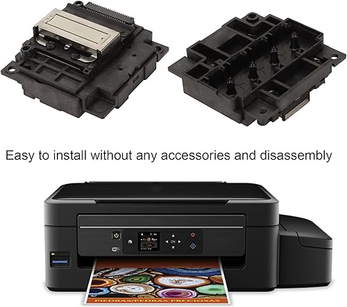 Miniatura 7 de Qiilu Epson Cabezal de impresión de repuesto Epson L210 Abs L301, cabezal de impresión de color, carcasa de ABS fuerte, inyección de tinta suave,
