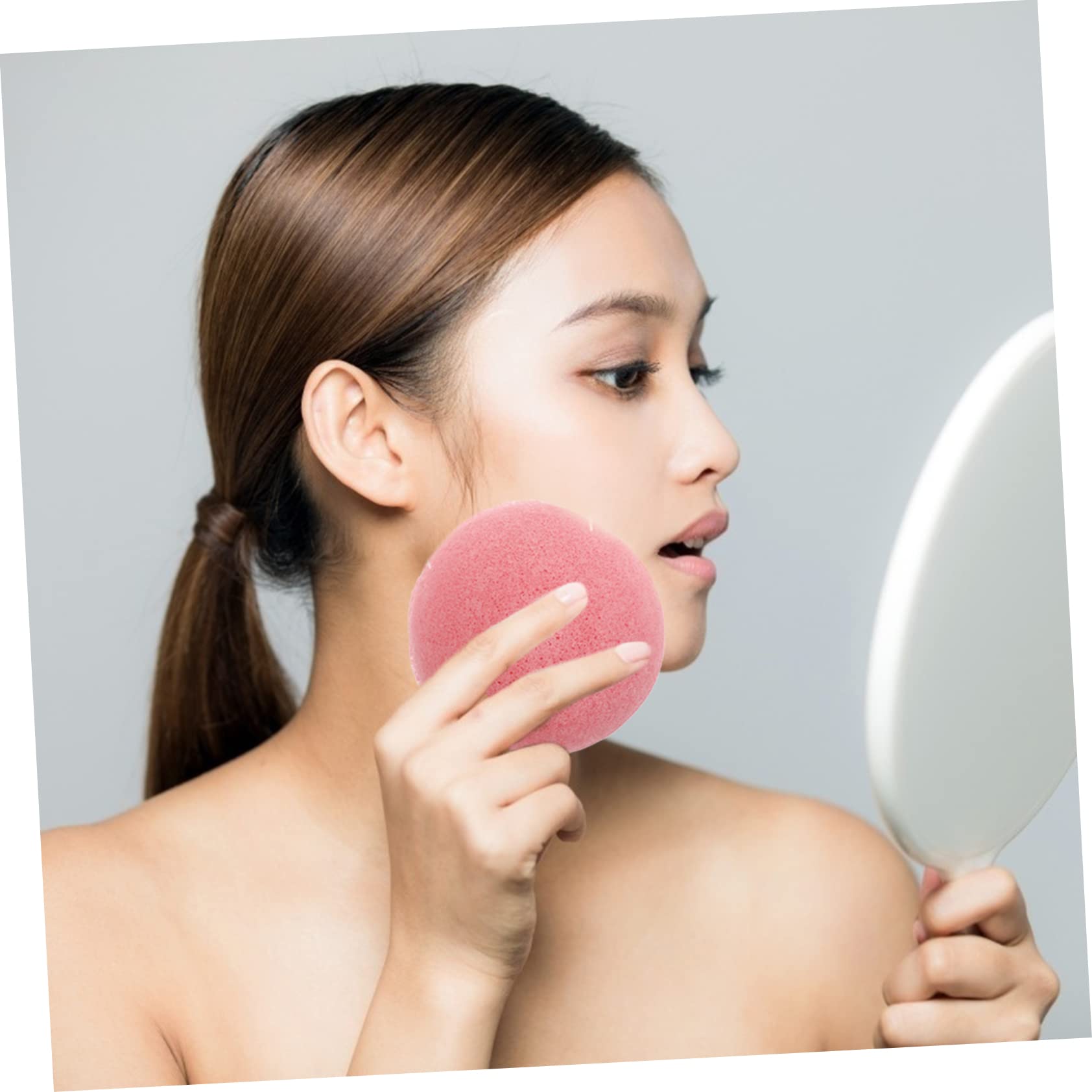 Healvian 18piezas Esponjas Faciales Naturales Reutilizables De Esponjas De Limpieza Hidratantes Suaves y Absorbentes Para Cuidado Piel y Maquillaje