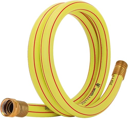Solution4Patio Homes Garden - Manguera corta de 34 pulgadas x 5 pies, manguera de plomo amarilla machohembra de alta presión de agua para disponible en Yaxa Colombia