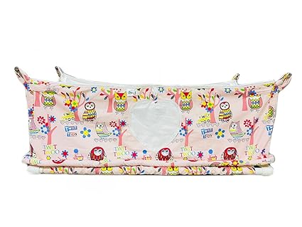 Unique Wholesale Flat Bed Soft Cloth Swing for Born Baby,Cloth Hammock in Cotton with Mosquito Net and Pipe-Kit (Pink)