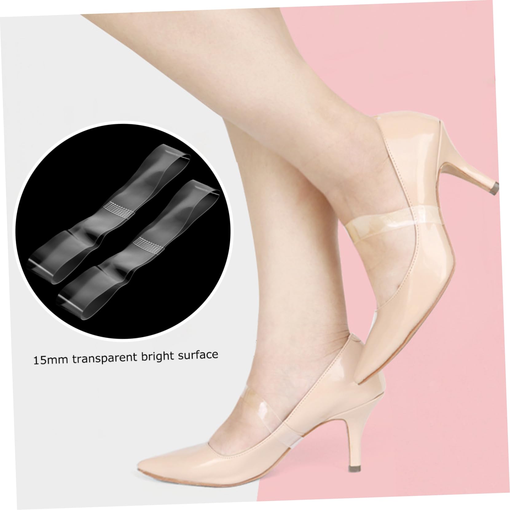 SHERCHPRY 32paia Cinghie Trasparenti Per Tacchi Di Cinturini Regolabili Tpu Accessori Per Scarpe Da Donna Soluzione Pratica Per Scarpe Scomode e Scivolose