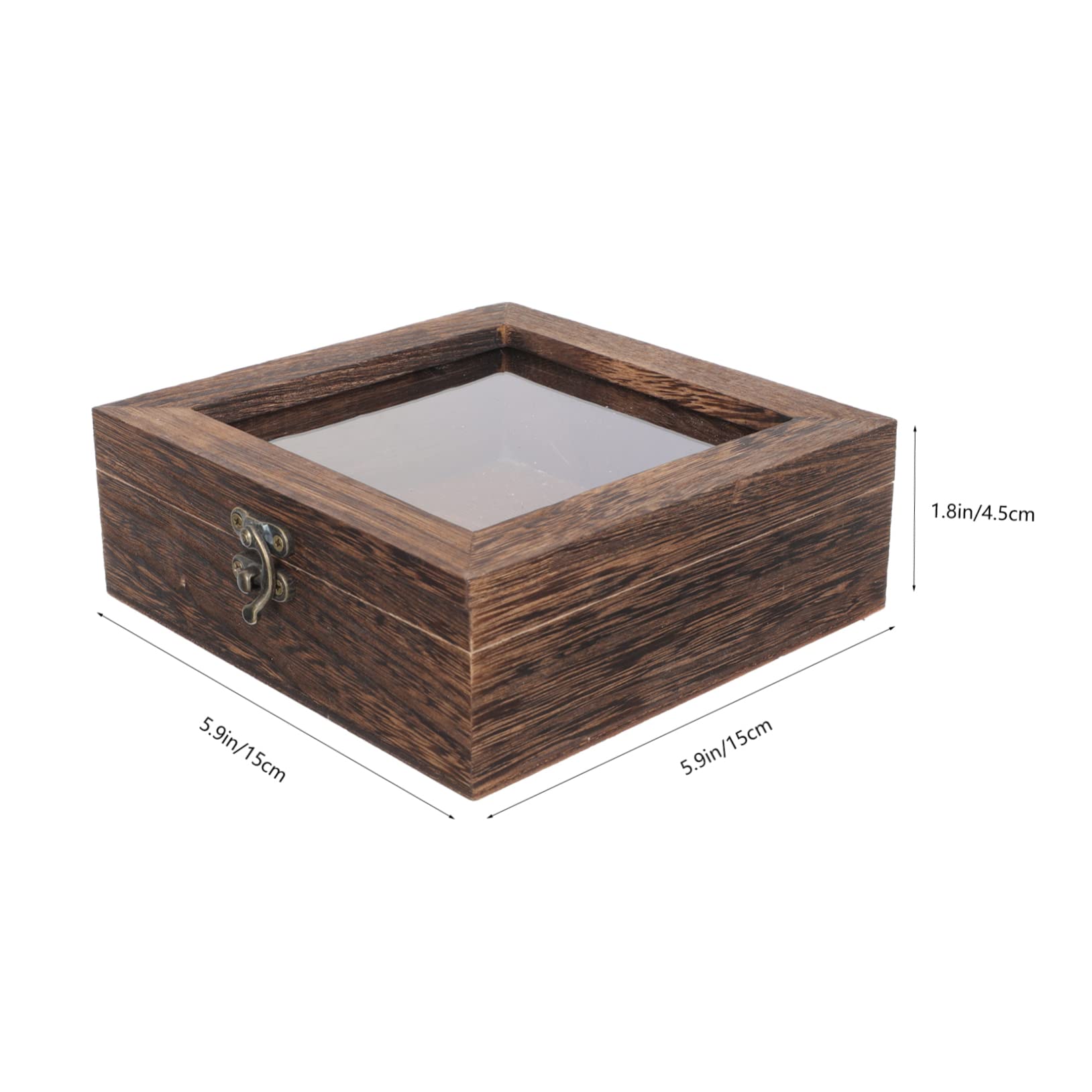 FOMIYES Butterfly Specimen Box Rustic Lidded Wooden Case Large Specimen Container Acrylic Cover for Easy Viewing