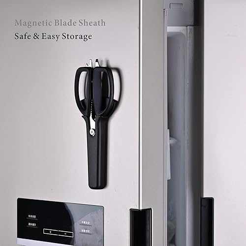 Miniatura 7 de Portacuchillos universal de acero inoxidable sin cuchillos y tijeras de cocina multifunción