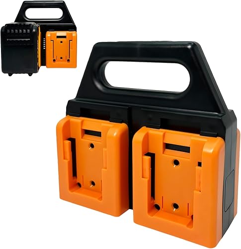 Soporte de batería de 4 ranuras para Dewalt de 20 V | Resistente estuche de batería portátil Dewalt - Organizador compacto para un fácil