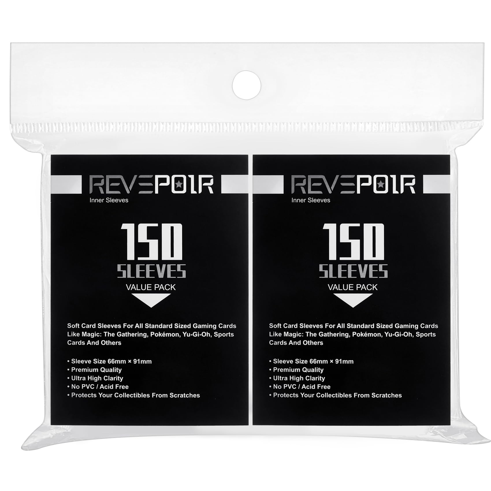 300 Bustine Carte, Bustine Protettive 66 * 91mm Card Sleeves Compatible con Varie Carte da Collezione, Alta Trasparenza, Dimensioni Standard
