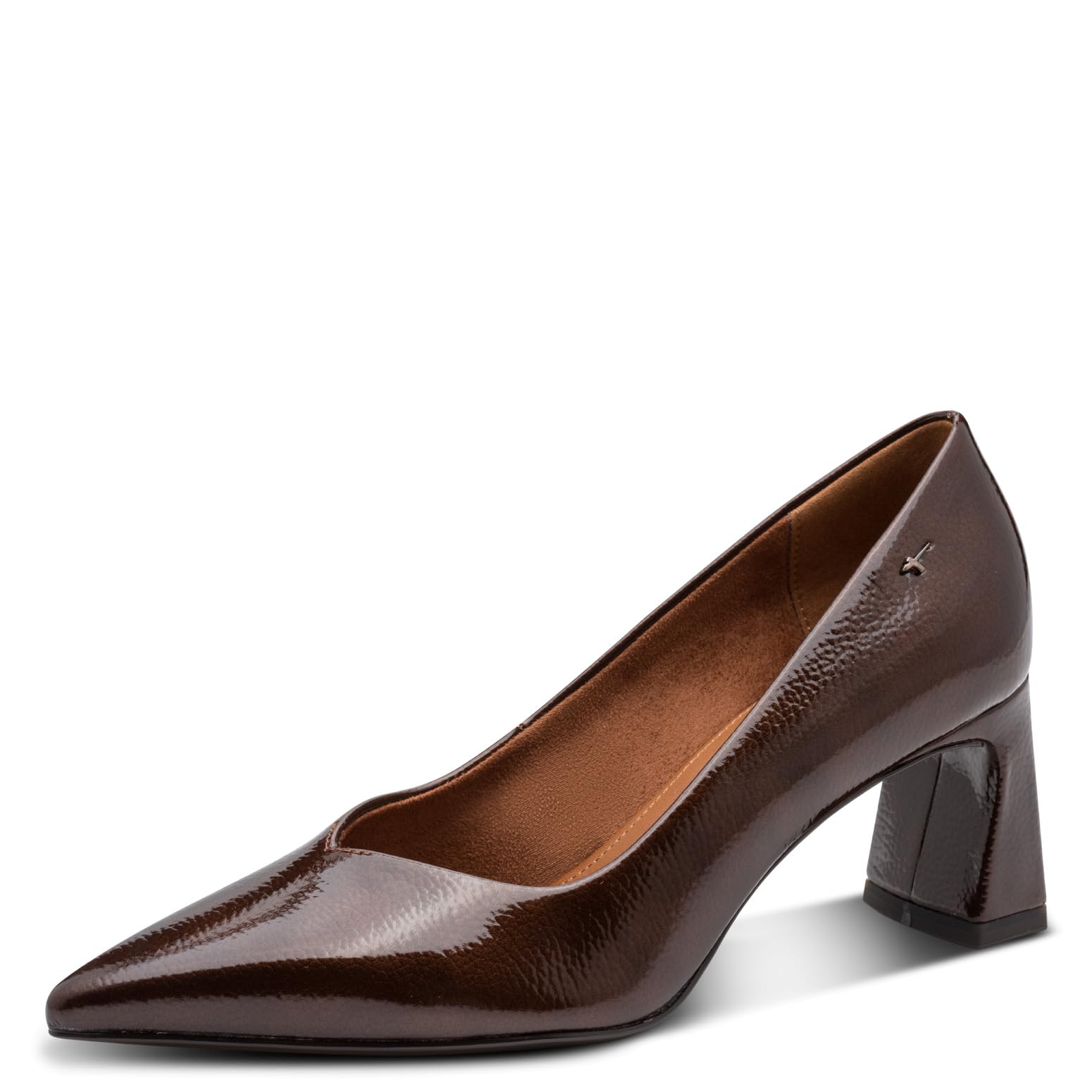 Tamaris Pointed Patent Heels Women's Brown Patent Size 37 (4)