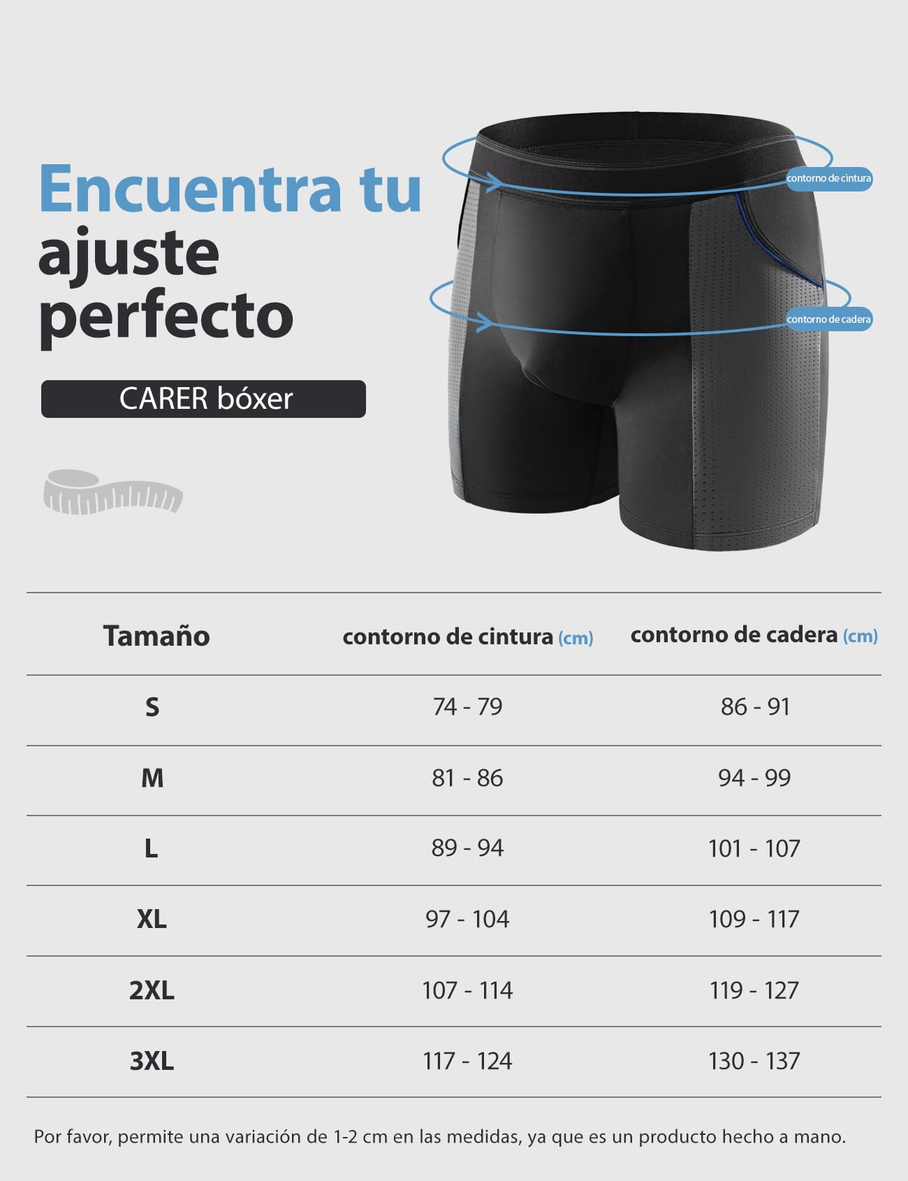 Carer Pack de 4 Boxers de Incontinencia Hombre de Bambú, Absorción 100ml Ropa Interior Incontinencia Lavable Reutilizable Ligera Transpirable a Prueba de Fugas, Negro Azul Talla L