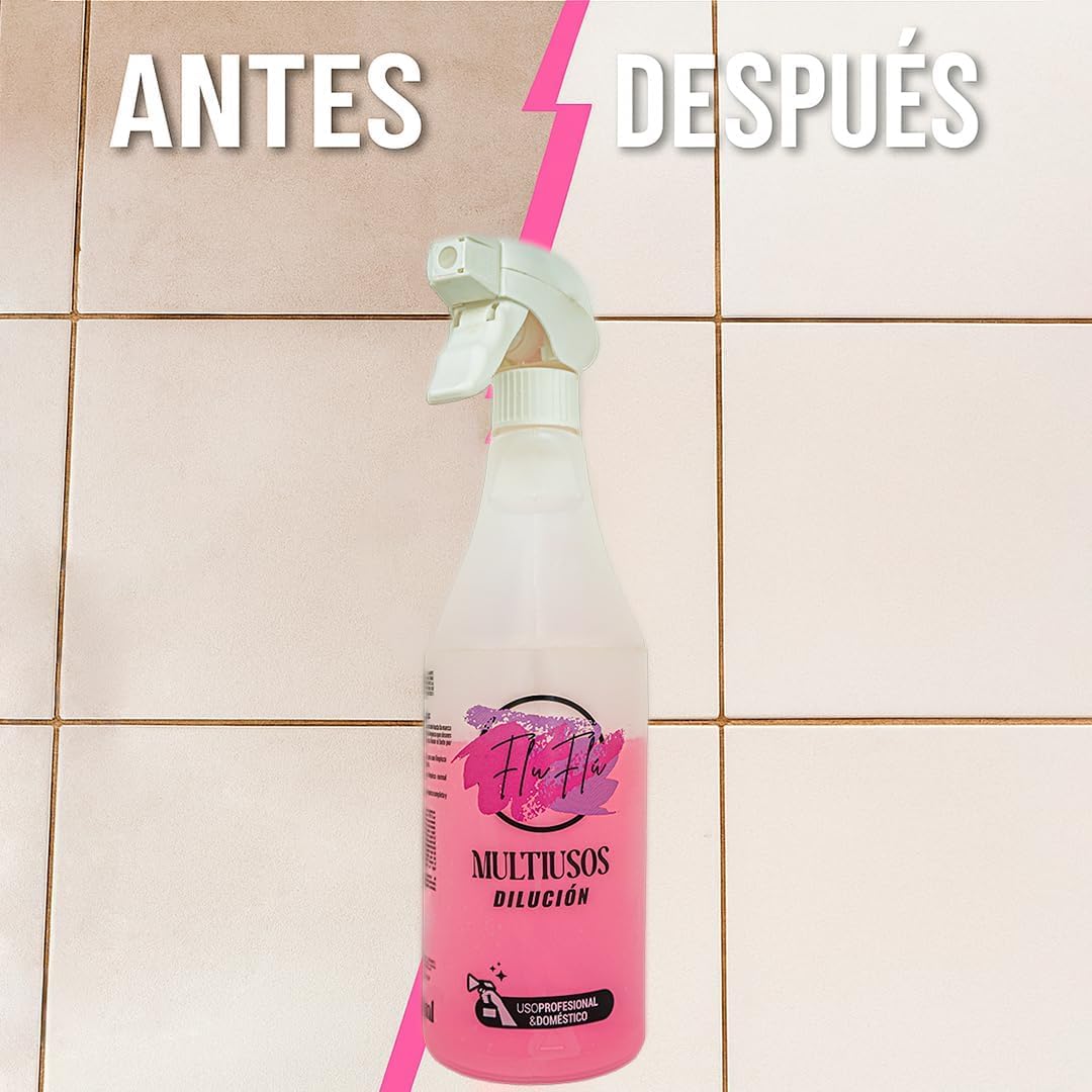 KIMIA - Pack I Love FLUFLÚ Max | Pink 5 L + Neutro 5 L | Fórmula Concentrada | Limpieza Profunda | Multiusos | Suelos, Paredes y Limpia Cristales | Fragancia Duradera