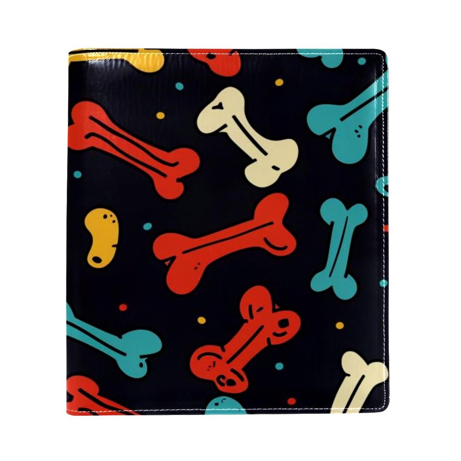 Funda para libros grande Dog Bones reutilizable para cuadernos de 9.8x11 6