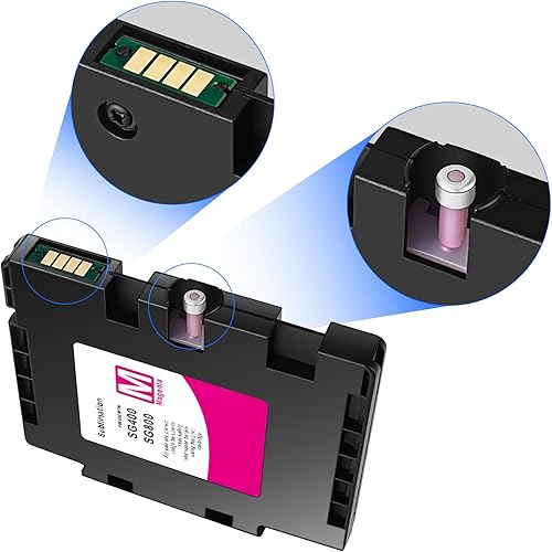 Miniatura 3 de YOUEXPERT SG500 SG1000 - Cartucho de tinta de sublimación compatible con impresoras Sawgrass Virtuoso SG500 SG1000 con chip actualizado (1 negro, 1