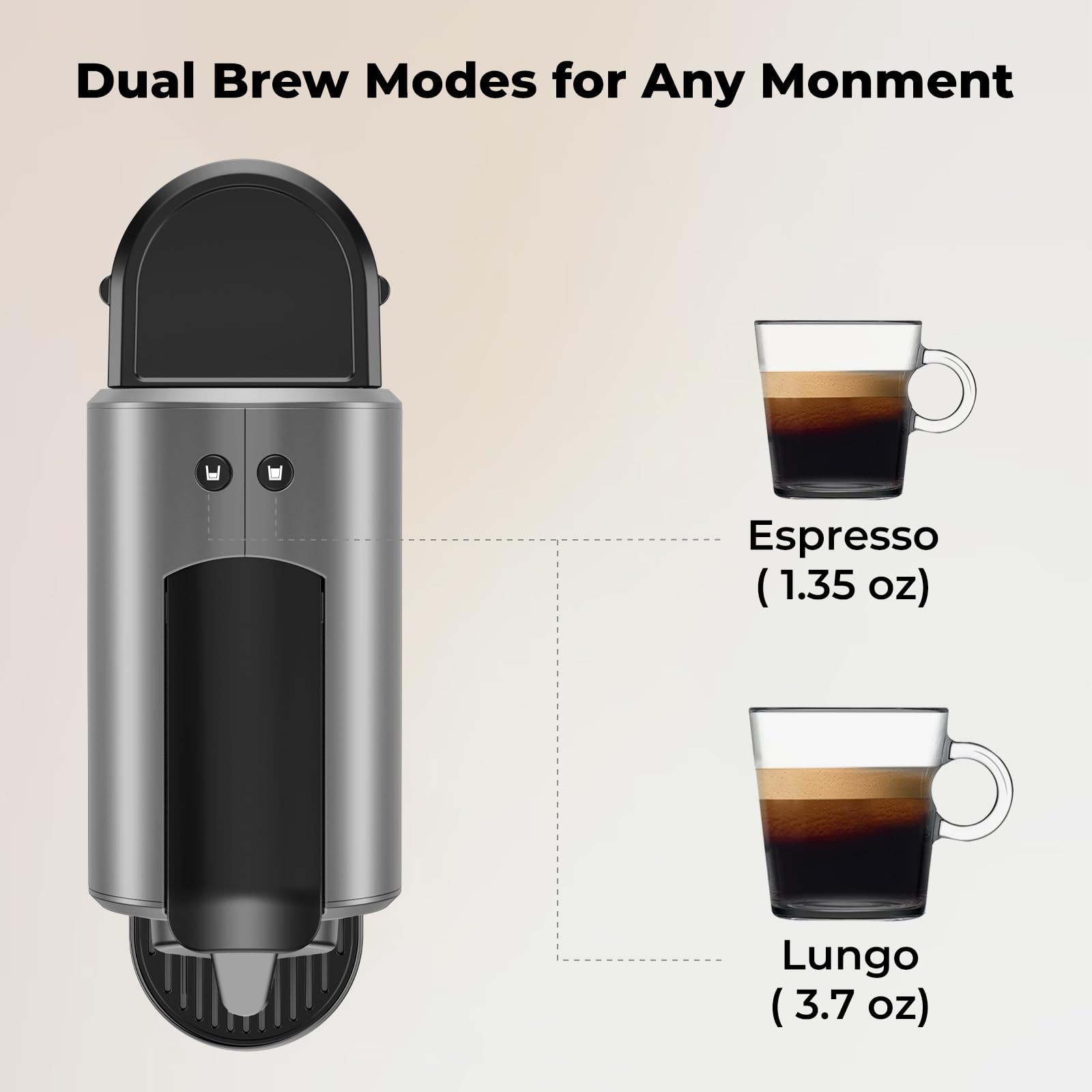 FLAVIA Aroma Single-Serve Coffee Brewer with 134 Drinks works with Freshpacks, Black