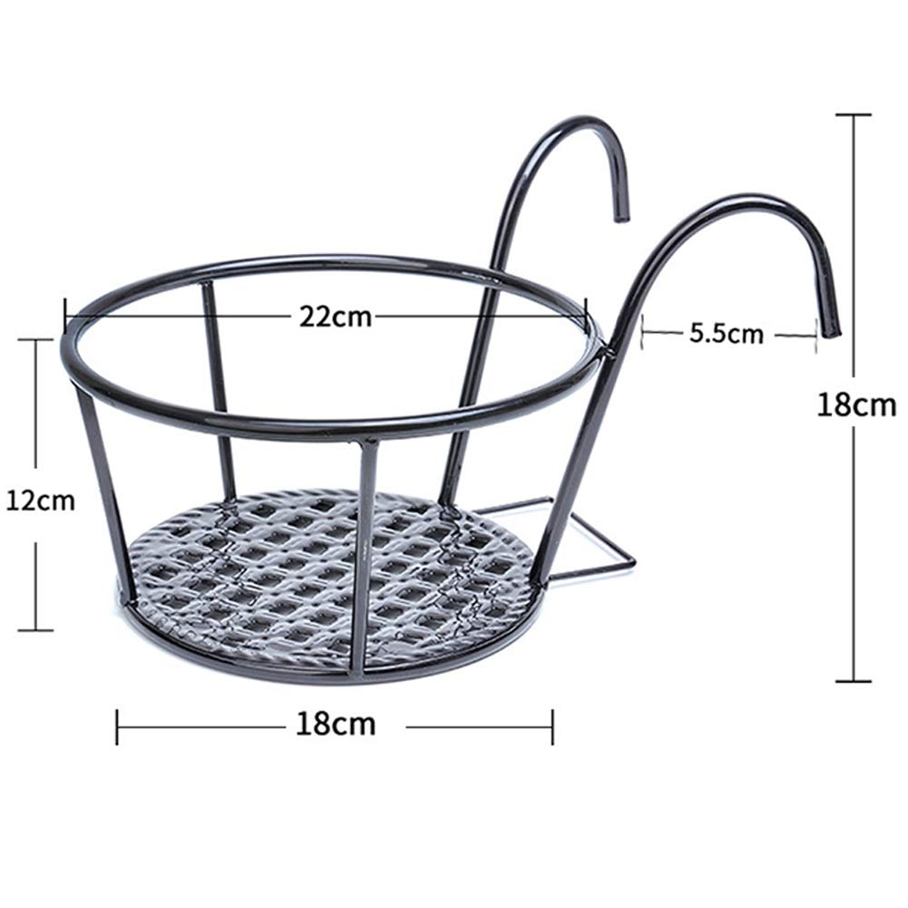 Lot De 2 Supports Incurvés Pour Panier Suspendu - 30.5 Cm - En Fer