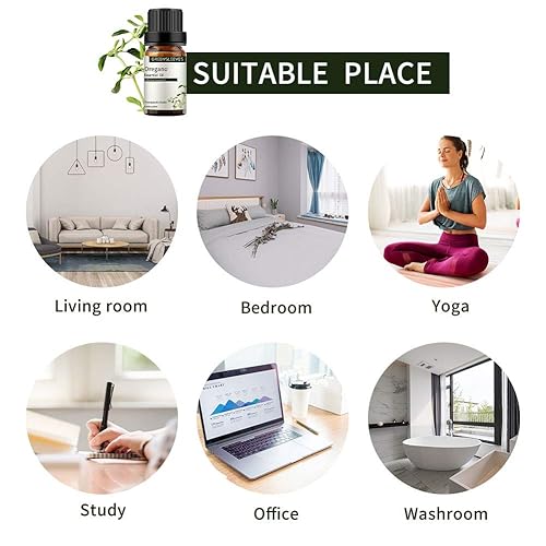 Miniatura 5 de GREENSLEEVES Aceite esencial de orégano 0.3 fl oz, aceites difusores orgánicos 100% puros para masajes