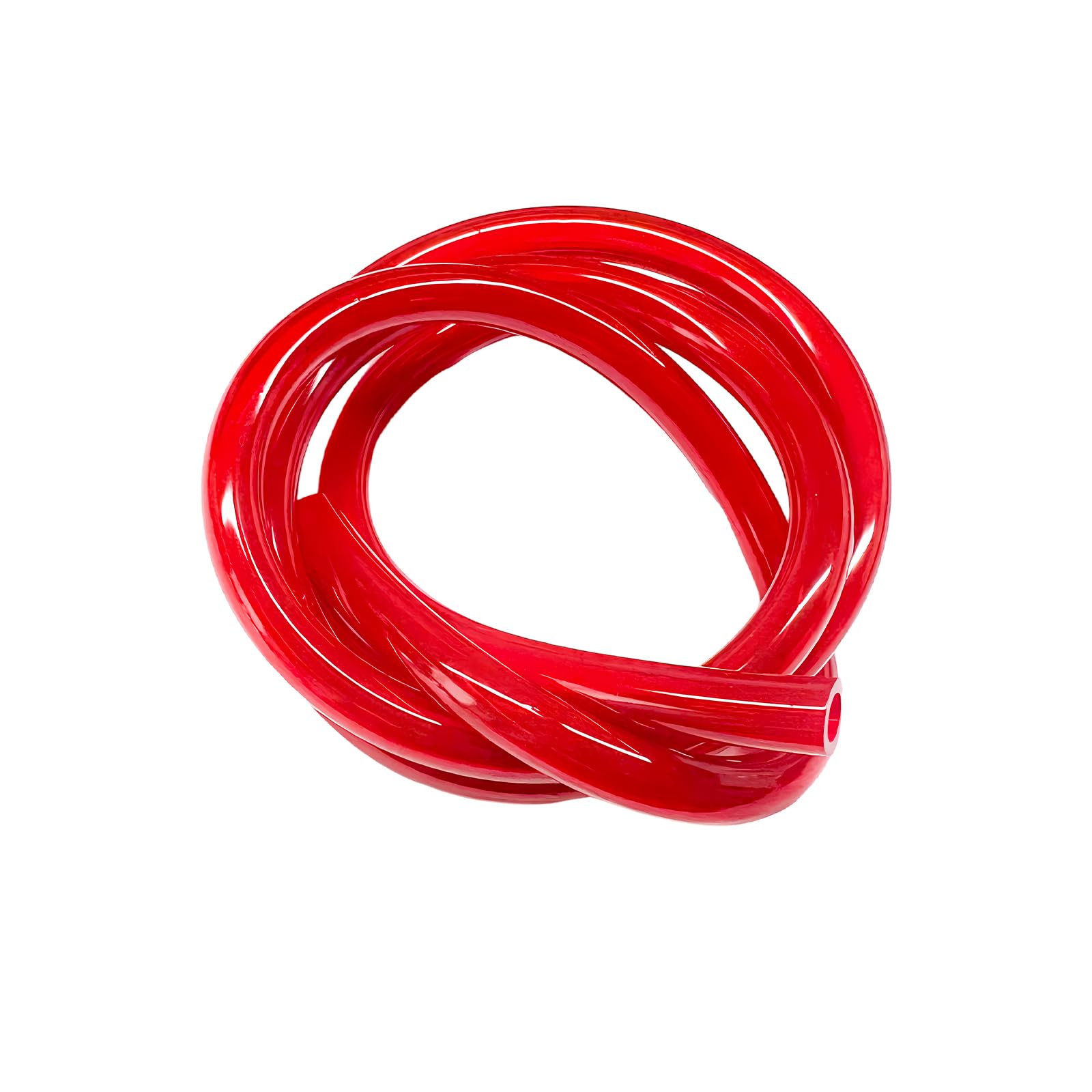 KVAEY Tubo de manguera de combustible colorido, flexible anticorrosión, línea de gas de gasolina, tubo de vacío suave de alto rendimiento, repuesto para motocicleta, Dirt Pit Bike ATV (rojo)