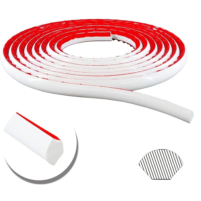 Buy DAILISEN 16.4FT White Flexible Quarter Round Molding Trim Self