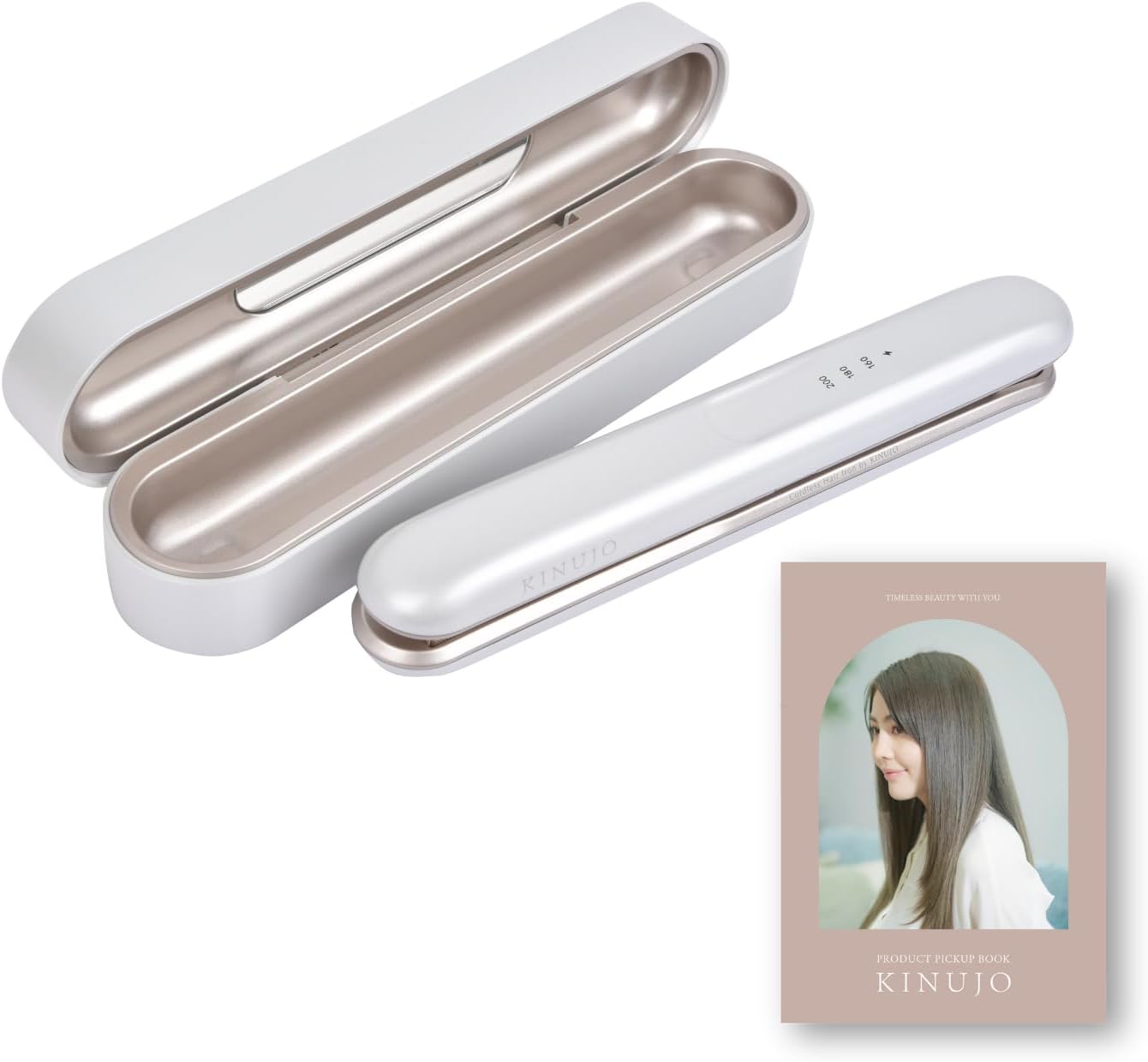 【即日発送】KINUJO LuxeJewel ヘアアイロン シルバー KINUJO LuxeJewel コードレスストレートアイロン KINUJOの通販