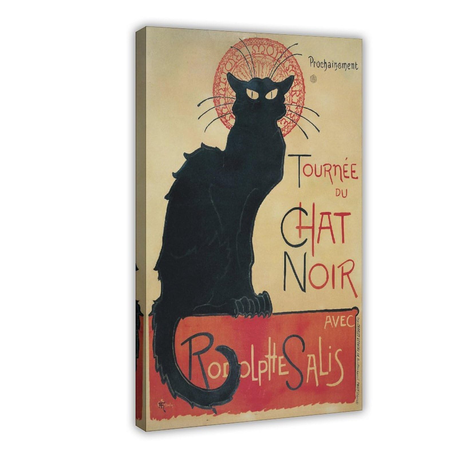 WCYB Théophile Alexandre Steinlen Tournée Du Chat Noir Prints Posters Canvas Deco Paintings Wall Art For Office Frame 20" L X 30" W