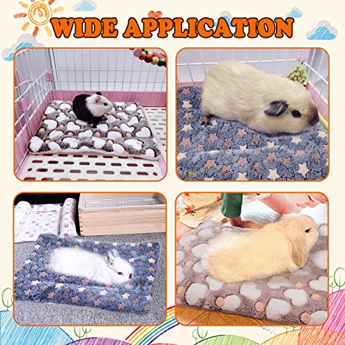 Kathson 2 Pcs Rabbit Bed Mat Guinea Pig Warm Bed Small Animal Plush Bed Winter Thick Fleece Sleep Pad For Bunny Hamster Squirrel Chinchilla Ferrets Hedgehog #TOP6