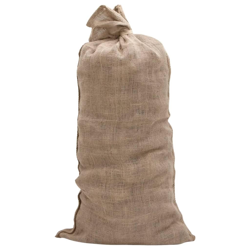 Brokky 155780 Sacchi di Iuta 10pz 65x135 cm 100% Iuta 220 gsm Sacco di Iuta Grande, Sacco di Patate, antigelo per Piante, svernamento, Sacco da Giardino, Sacchetto di Iuta Multifunzionale, Resistente