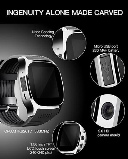 Smart watch t8 manual Clearance