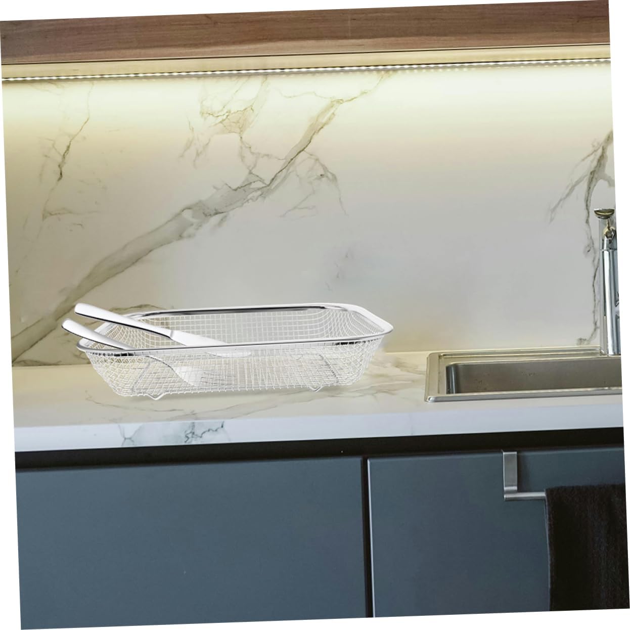 2pcs Dishwasher Utensil Basket Stainless Steel for Kitchen Storage