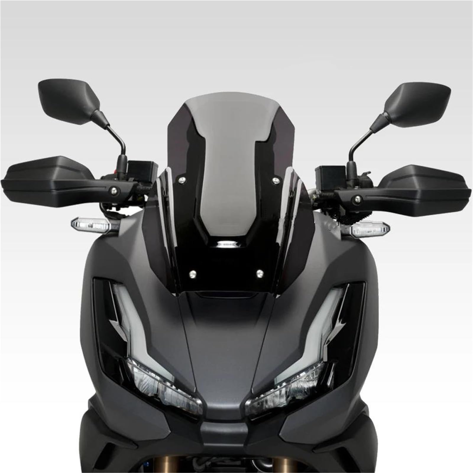 ZYSM Deflettori Antivento Per Parabrezza E Spoiler Per Moto Per ADV350 ADV 350 ADV-350 2022-2025 Parabrezza Visiera Schermo(Nero)