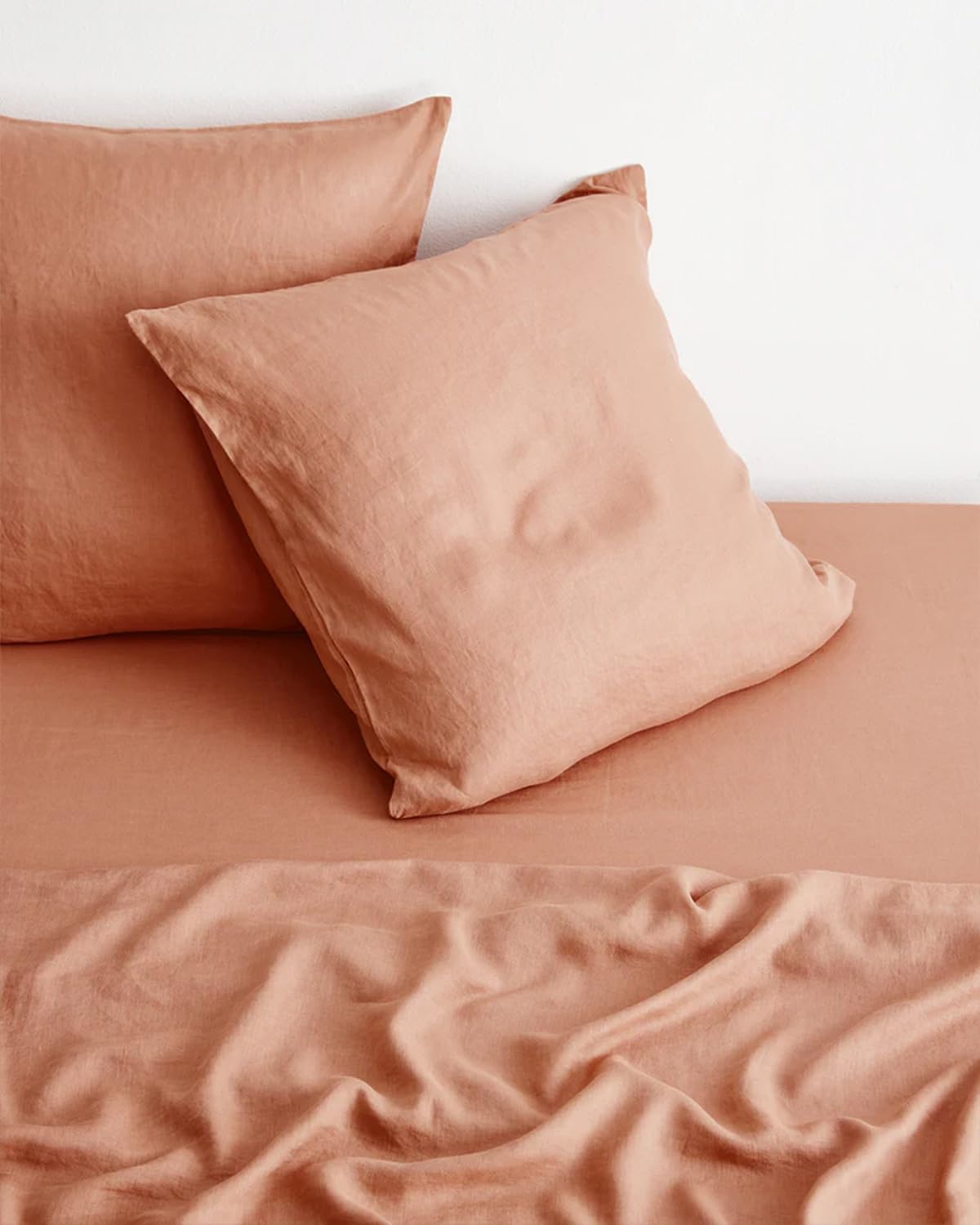 Fundas De Almohada De Lino Francés Sijo - Pack De 2, Lavado A Piedra, Transpirable, Talla Queen/King