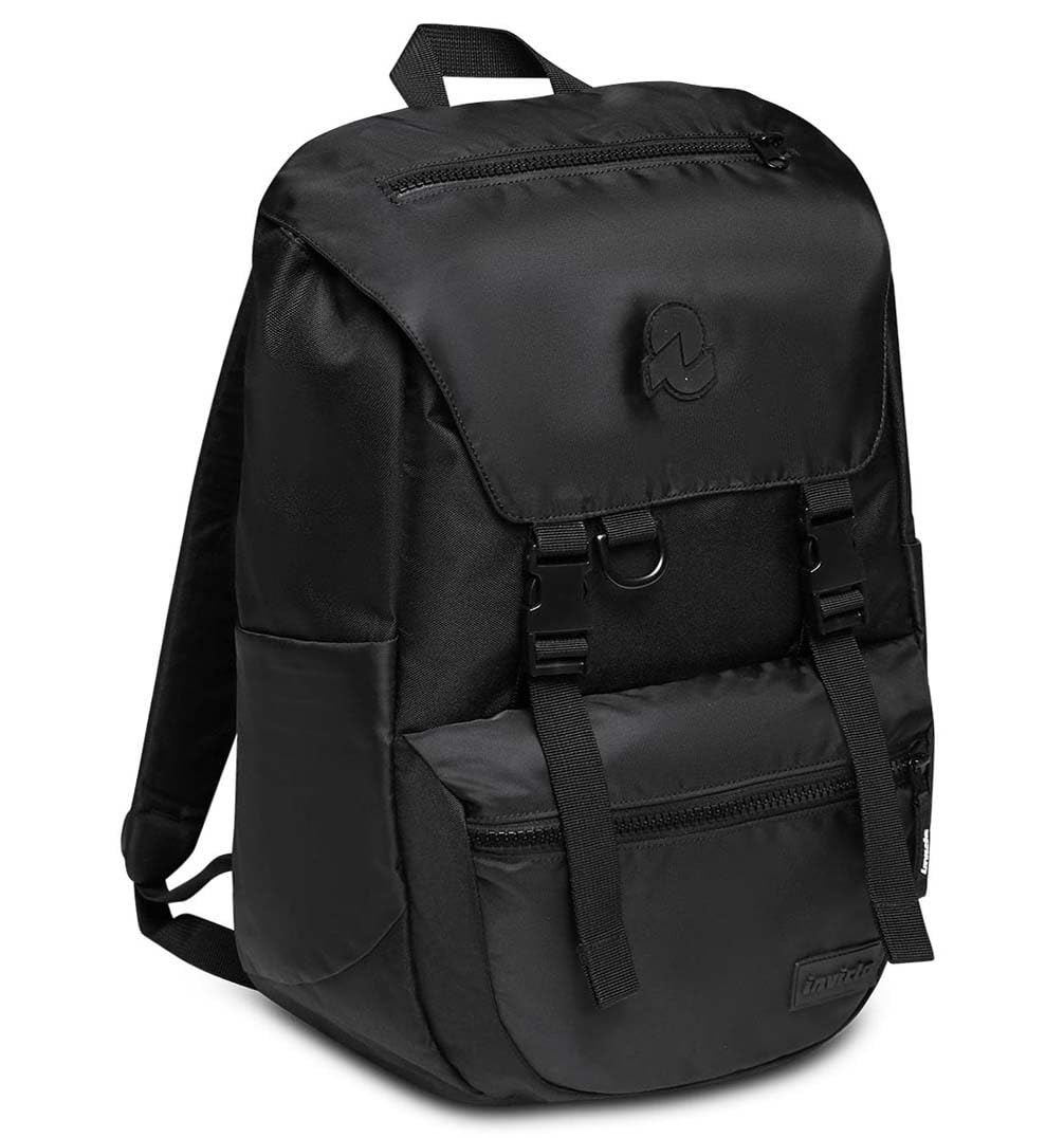 Invicta Zaino Ufficio Jolly X, Verde, Icon, Zaino con Tasca Porta PC Portatile 15.6'' e Tasca Porta Borraccia, Zaino Viaggio, Lavoro, 27 L, per Uomo Donna