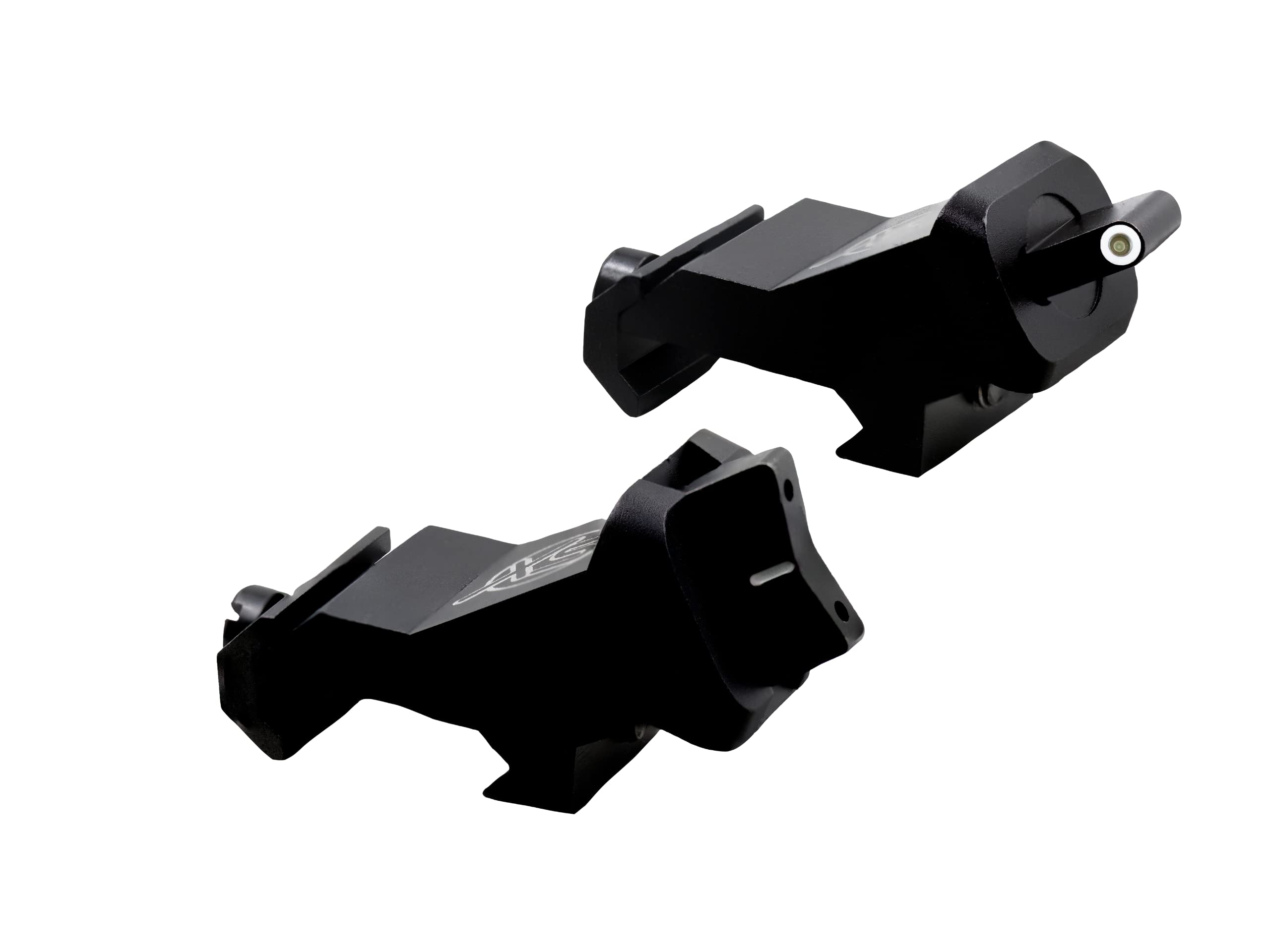XS SIGHTS XTI2 45° Offset Iron Sights, Front Glow in The Dark for Tactical Applications, Ambidextrous, Durable