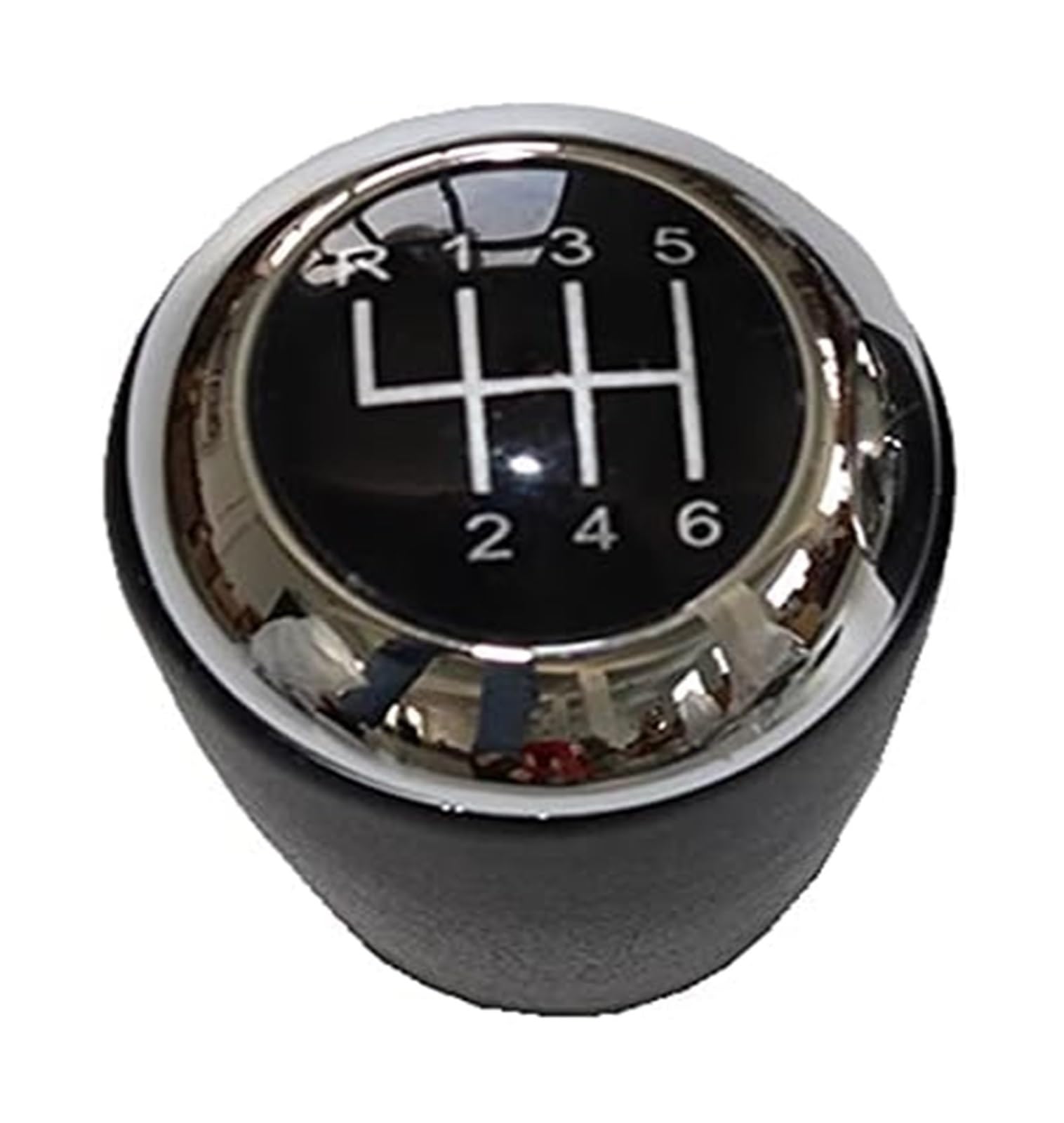 Qmtvfsrh 6 Speed Knob Chrome Car Gear Shift Knob Lever Gaitor Boot For Mazda 6 Ii Gh 2007 2008 2009 2010 2011 2012