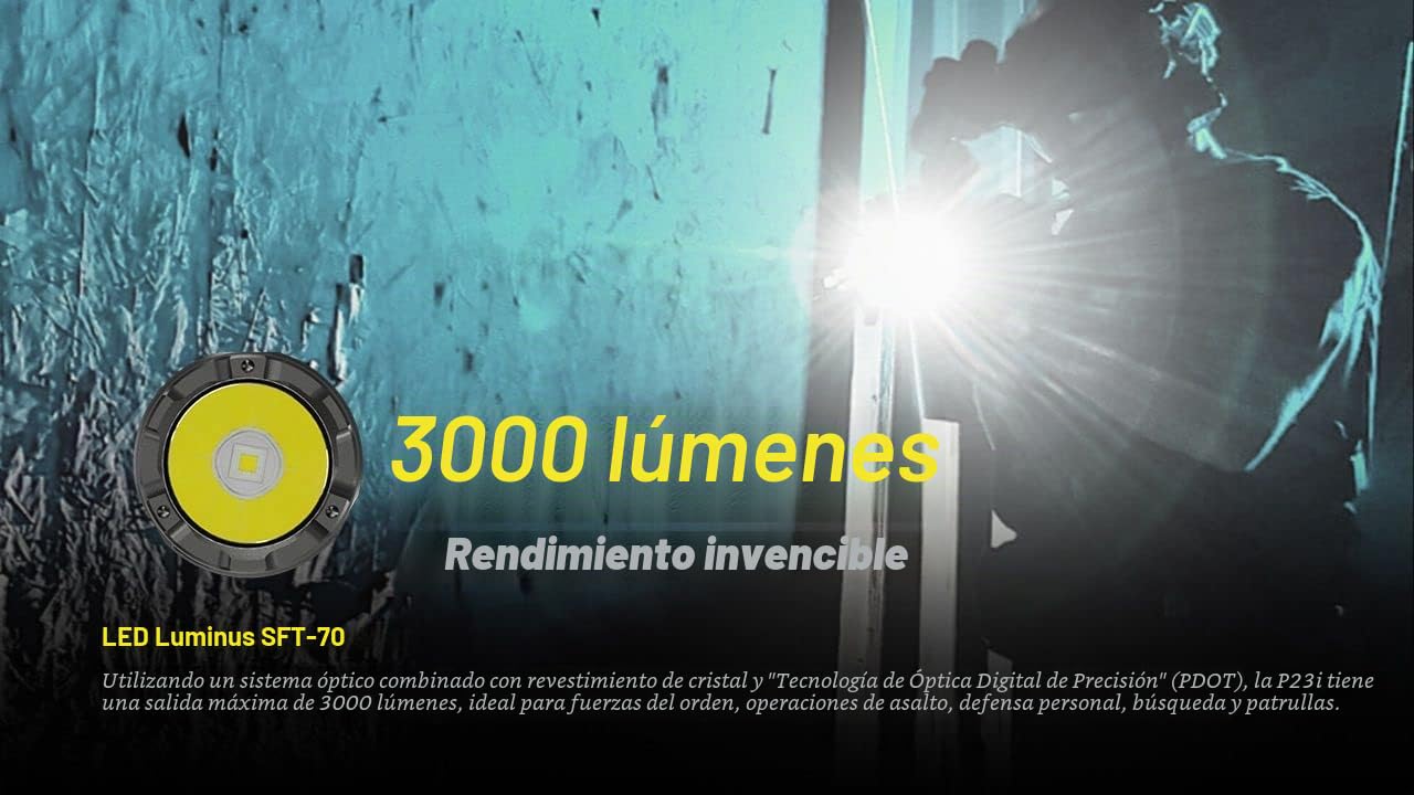 FLASHLIGHT PRECISE SERIES/3000 LUMENS P23I NITECORE