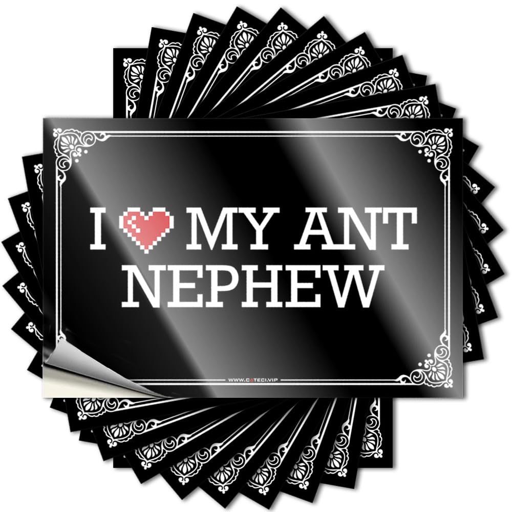 I Love My Ant Nephew Tiki Bar Accessories Summer - Saying Garage Waterproof Decal(6X9CM)