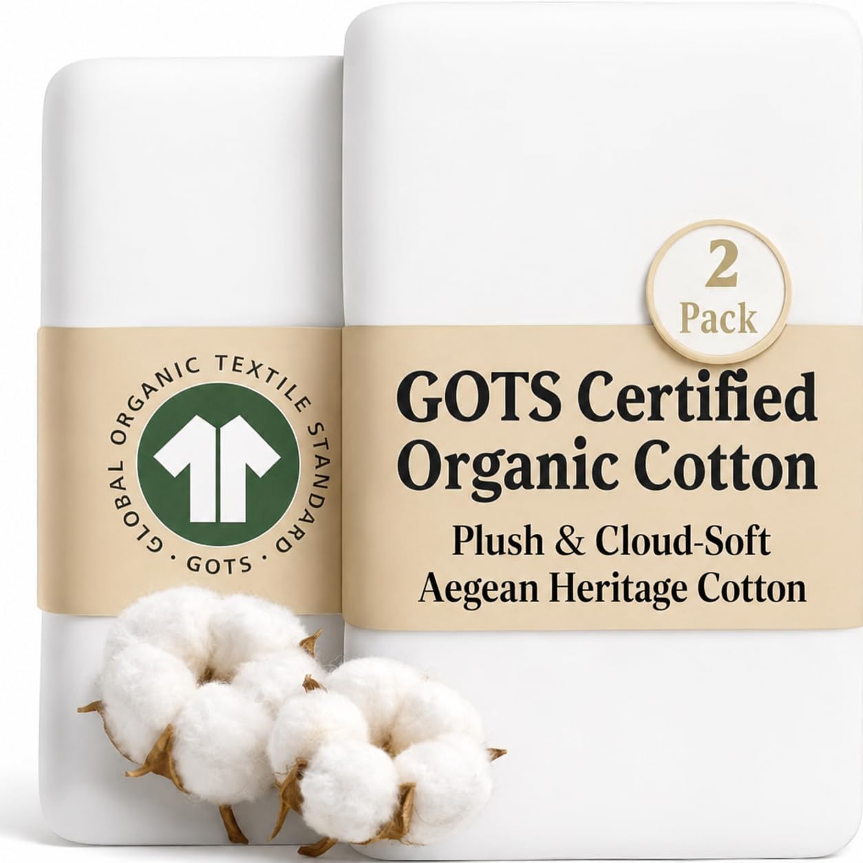 2 x GOTS 100% Organic Cotton Bedside Bassinet Sheets 33x20 and 35x19 Compatible with Maxi Cosi Iora, Baby Delight, Koola Baby Bond, Harppa Cudly 3 in – Plush & Cloud Soft Boy, Girl