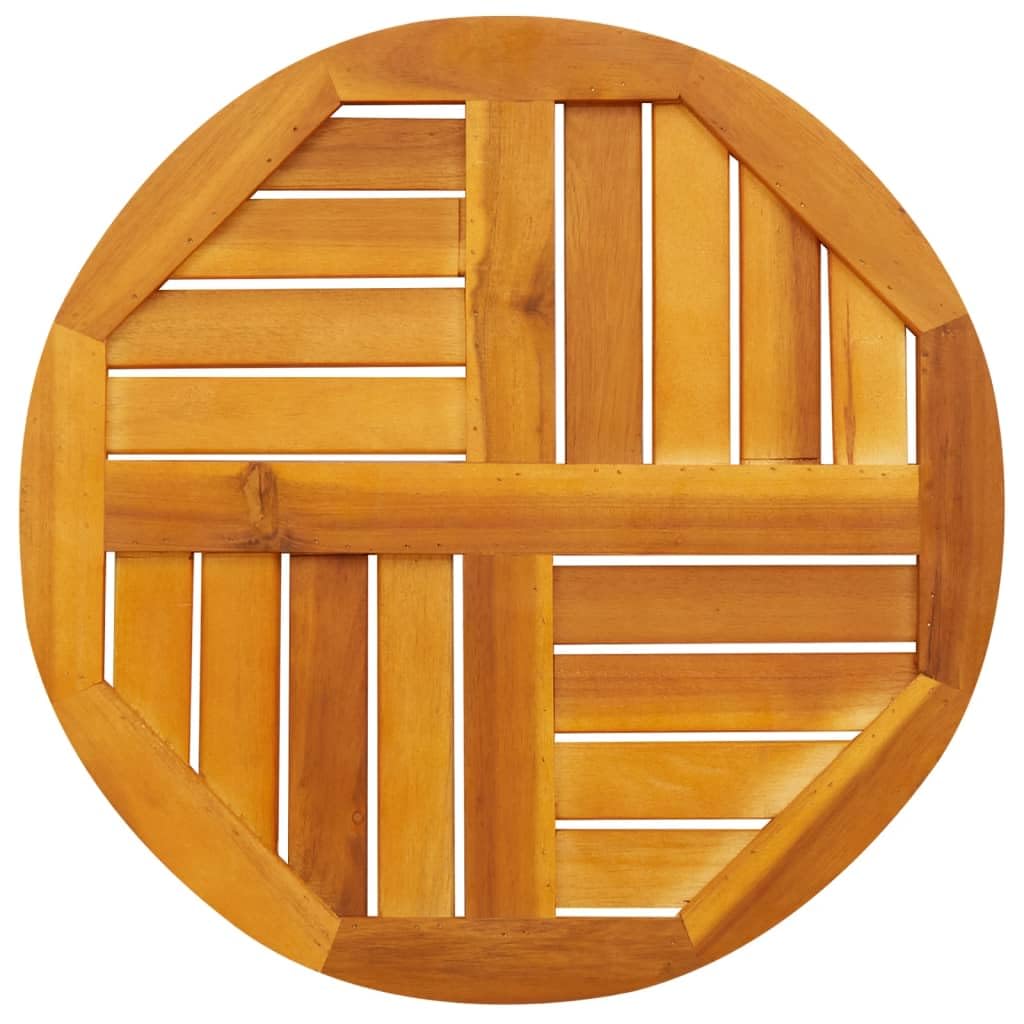 vidaXL Piano per Tavolo Ø50x2 cm Rotondo in Legno Massello di Acacia, Piano del Tavolo, Piano del Tavolo in Legno, Bordo di Ricambio