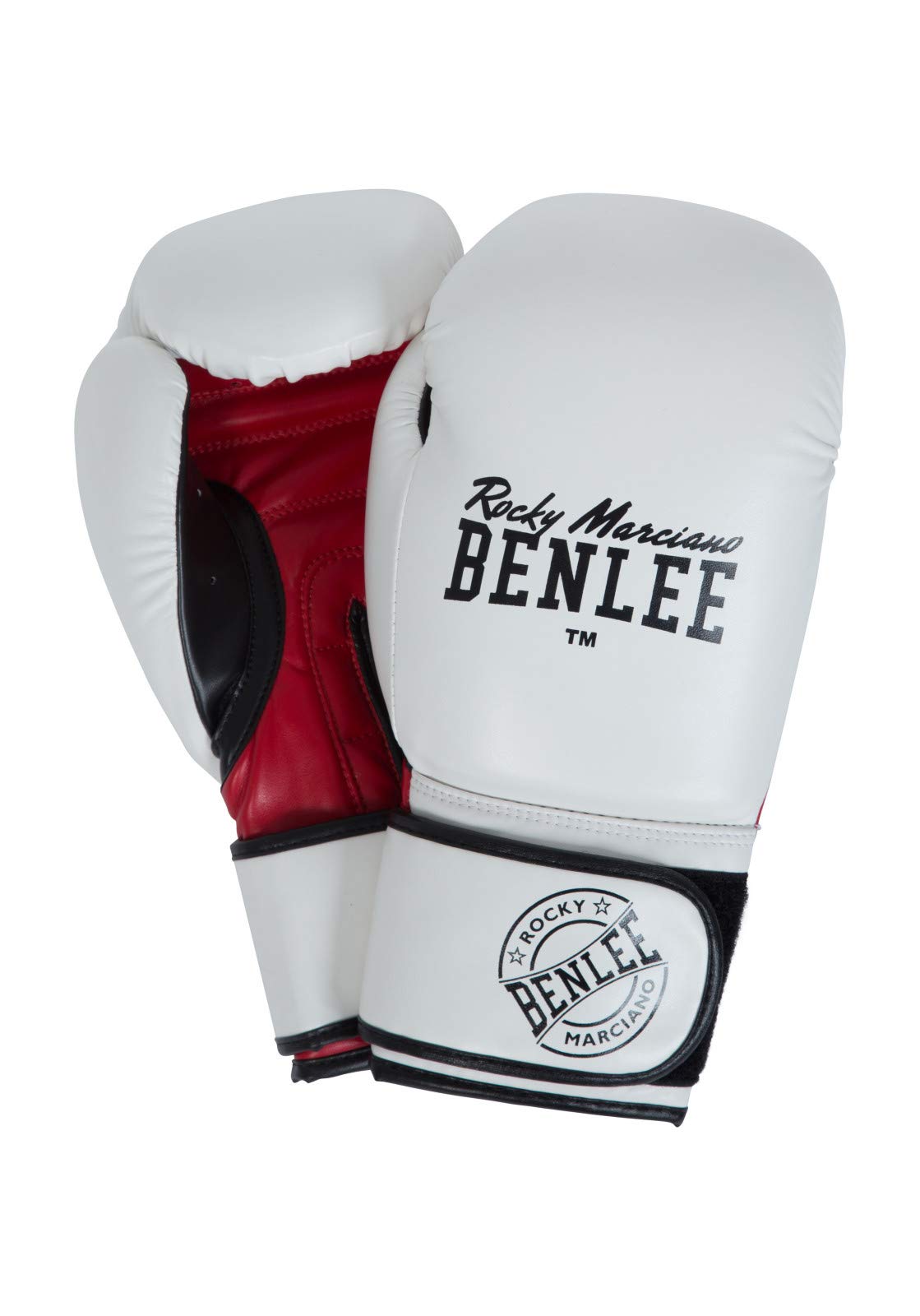 BENLEE Rocky Marciano Unisex Trælim rękawice bokserskie, białe/czarne/czerwone, 35 ml EU