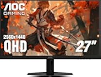 AOC Q27G40XMN 27-Inch Gaming Monitor, QHD 2560x1440, Mini-LED Display, 180Hz, HDR1000, 0.5ms Response Time, Adaptive Sync (Renewed) (Renewed)