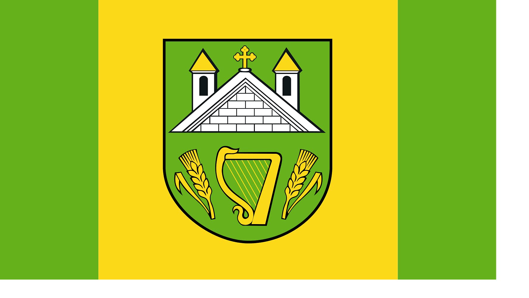 Drapeau XL POL gmina Sanniki grand format pour mât extérieur