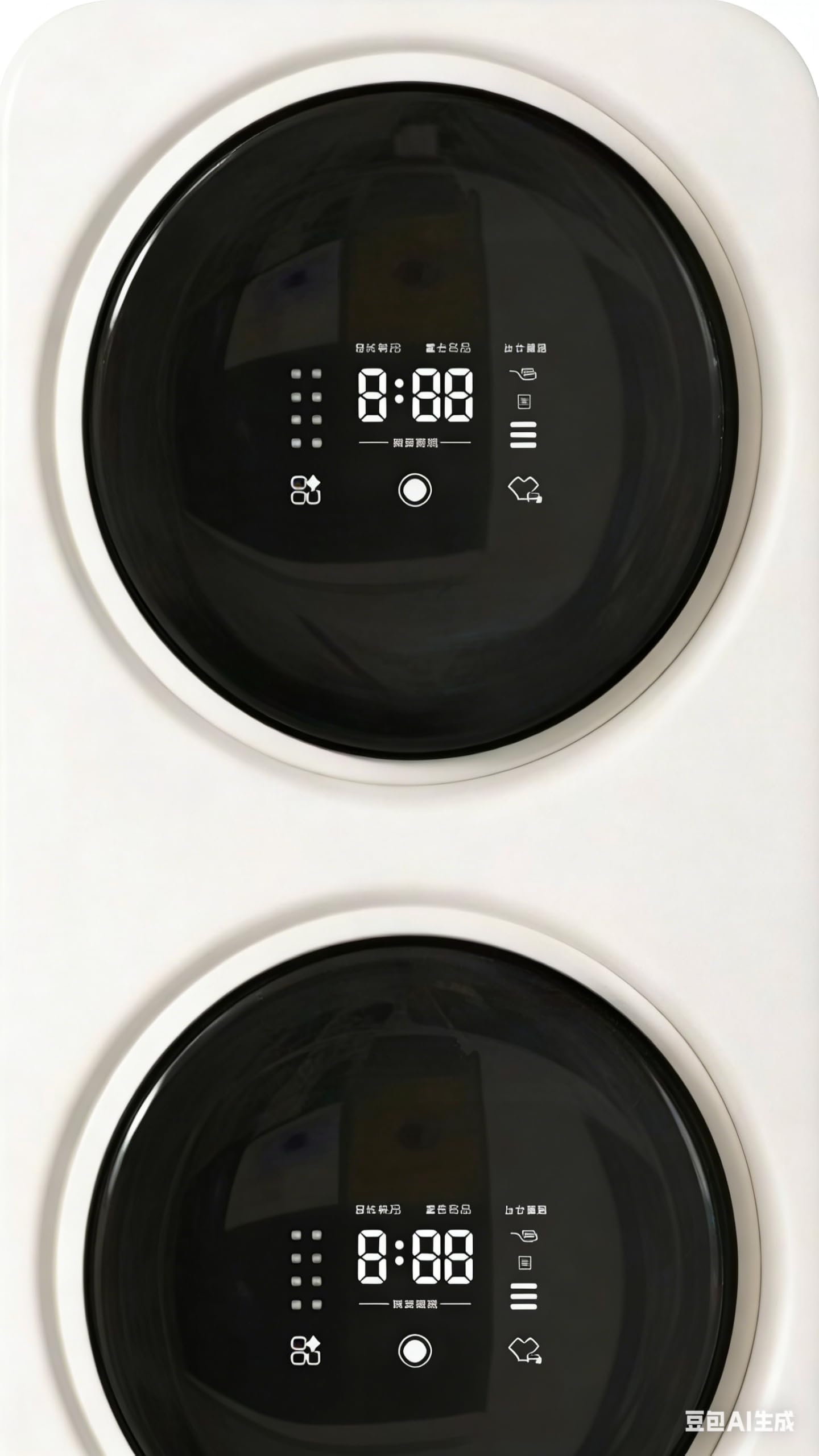 Przenośna pralka i suszarka, 2 x pralka ścienna 3,5 l, 4 tryby pracy, w pełni automatyczna suszarka, do apartamentów, podróży, do akademika, apartamentu, kampera Desktop-White