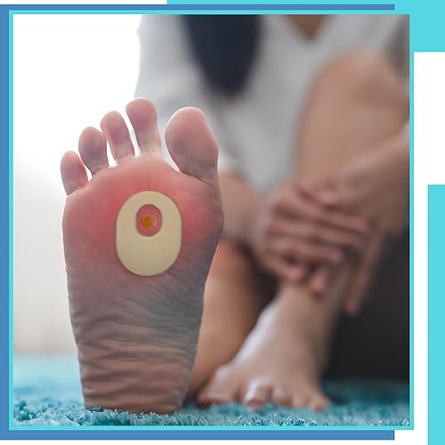 Miniatura 4 de 72 cojines de fieltro para callos de forma ovalada, almohadillas adhesivas para pies, almohadillas suaves y transpirables para callos, cojines de