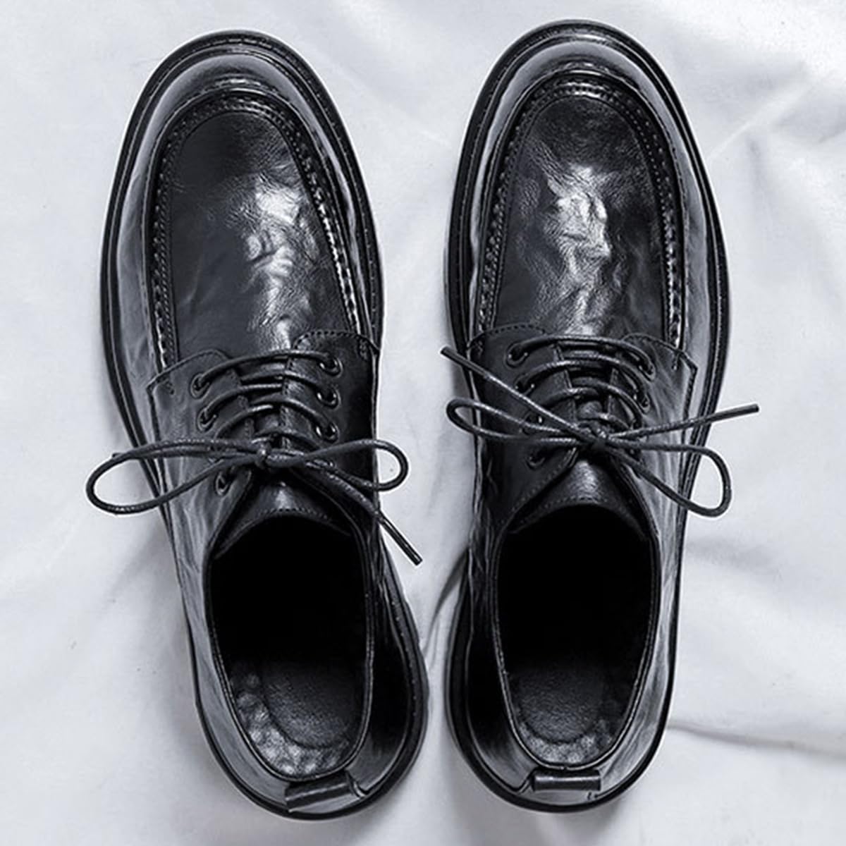 Scarpe Oxford da Uomo con Plateau Business Classic Eleganti | Scarpe Formali Stringate Matrimonio per L'Ufficio l'uso Quotidiano