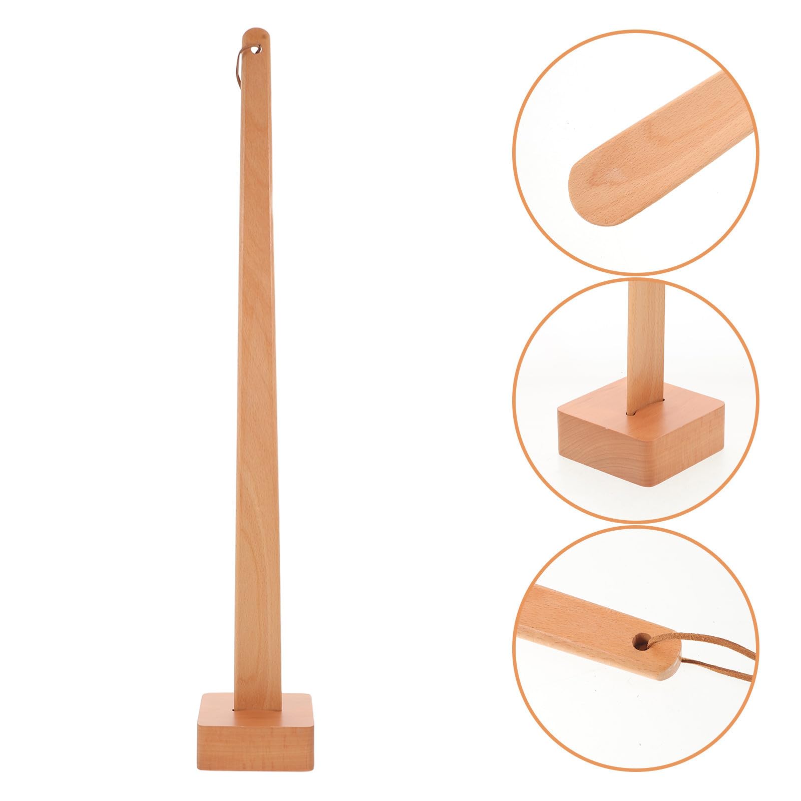 Operitacx Herramienta de Calzador de Madera de 56 Cm con Base Firme, Diseñado para Hombres y Mujeres, Uso en Hogar y Dormitorios, Facilita el Uso de Botas