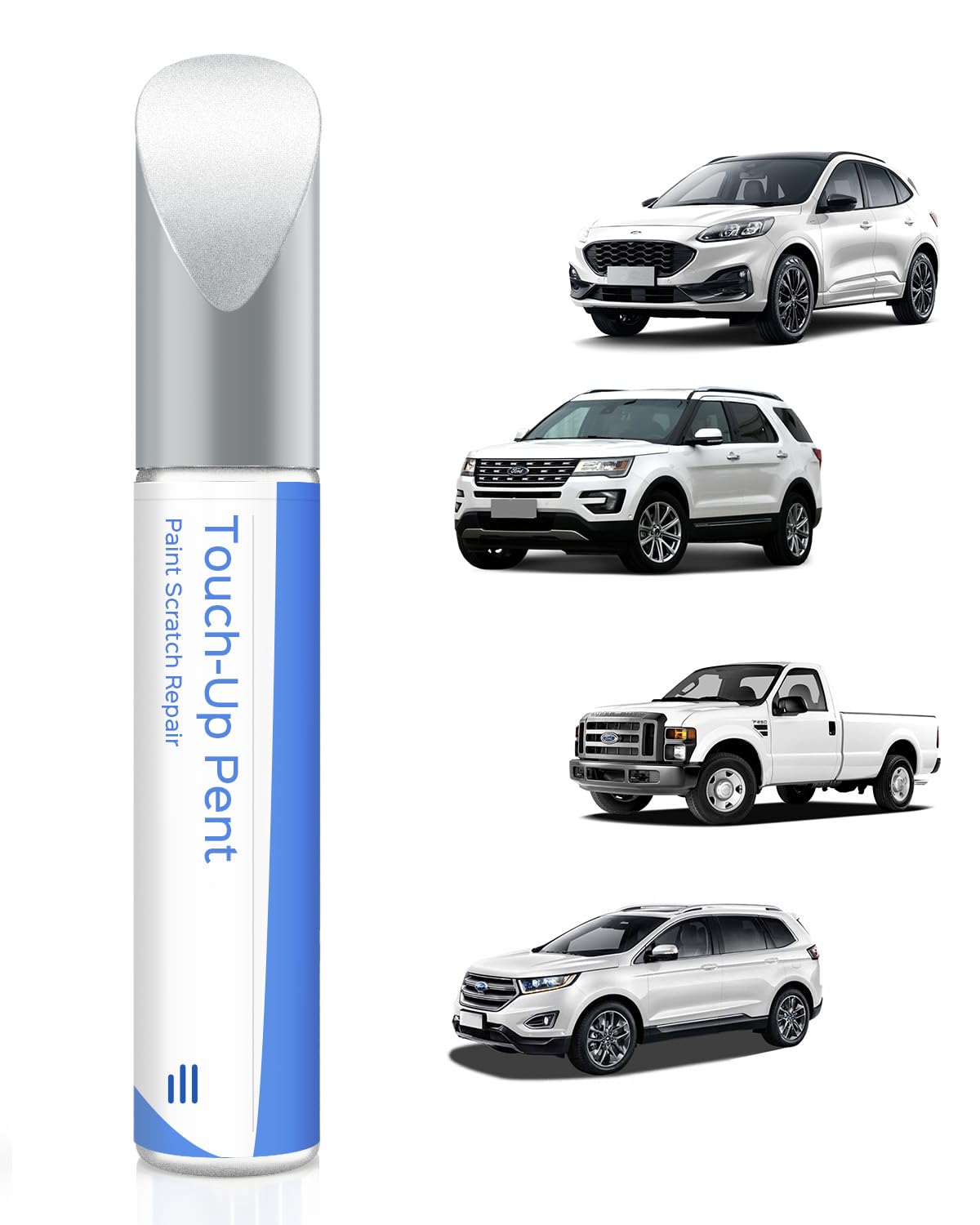 PARTS4EV YZ/Z1/M6887 Oxford White Touch Up Paint Compatible with Ford Exact Match–Chips and Nicks Touch Up