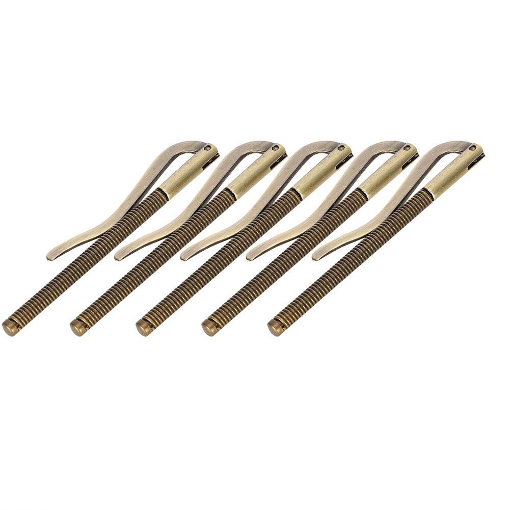 5Pcs Money Cash Clip Electroplated Steel High Hardness Spring Metal Money Clip 85mm for Leather Wallet(Bronze)-image-18