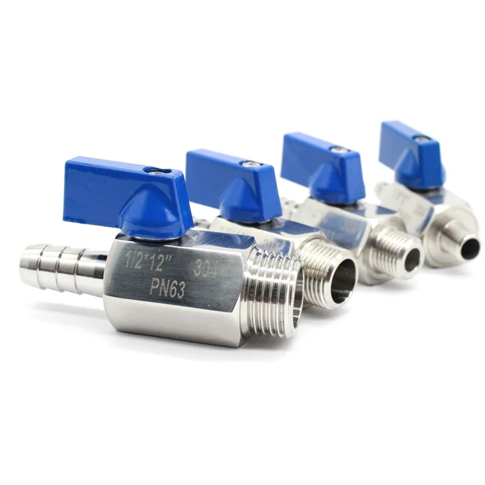 1 szt. Zawór kulowy SS304 1/2to7mm-8mm-10mm12mm-12.7mm-14mm-16mm-18mm-20mm (3I4inch X18mm 215g)