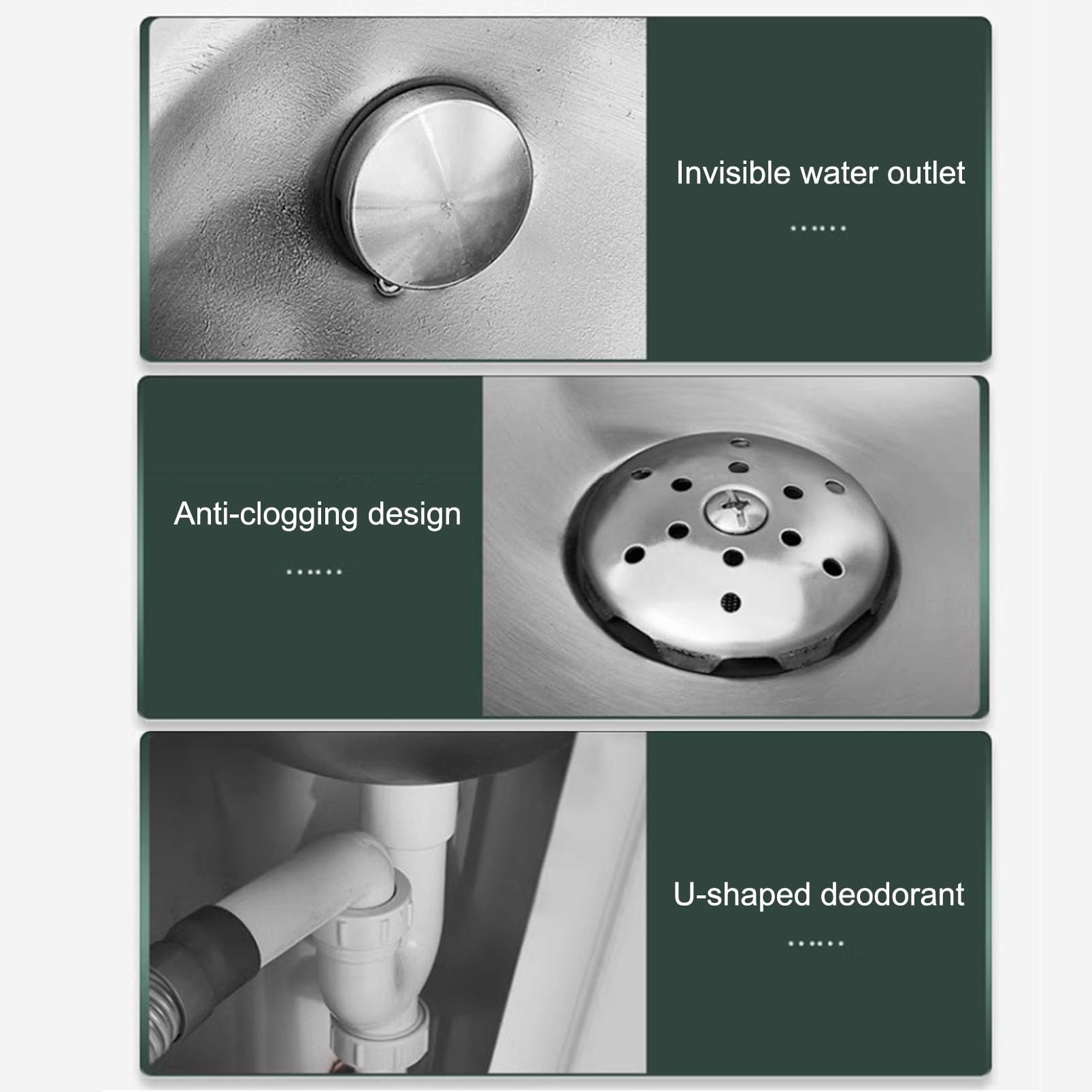 iumLeap Wall Mounted Men's Urinal Bathroom Toilet, Commercial High Efficiency Flushing Urinal, Automatic Sensor Urinal Toilet Stainless Steel Male Urinal, Durable Urinal for Bar/ (Kit 1)