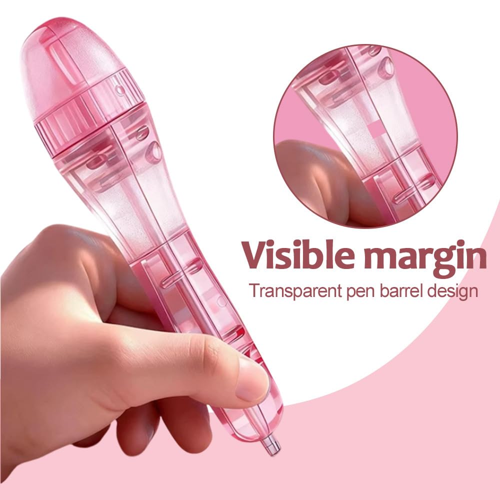 Bügelperlen Stift 2,6 mm, 2 Stück Mini Fuse Beads Pen, Drückautomatik für 2,6 mm Perlen, Ergonomischer Perlenstift für DIY Pixel Bilder, Schmelzperlen Werkzeug