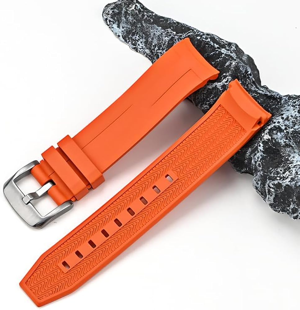 Amazon.co.jp: 21mm FKM ラバーバンド Tissot Seastar 1000 Powermatic