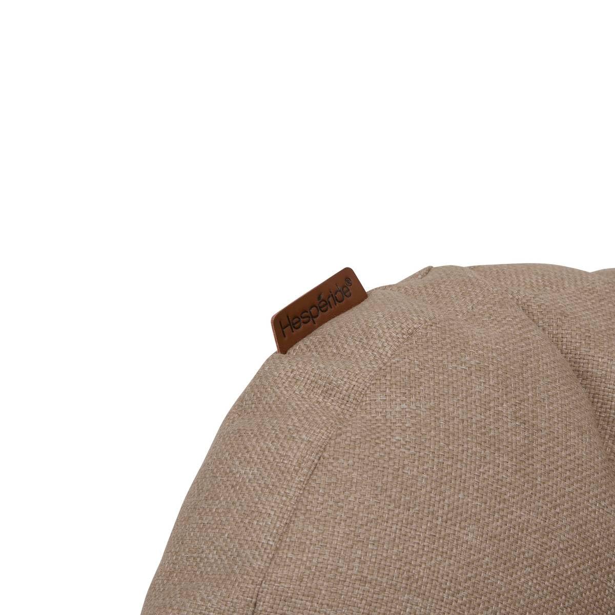 Hespéride – Fauteuil Œuf à Bascule Paopao Argile et Beige – Acier Époxy Anti‑Rouille – Coussin Capitonné Ultra Moelleux – Extérieur Jardin Terrasse – 96x109x83 cm